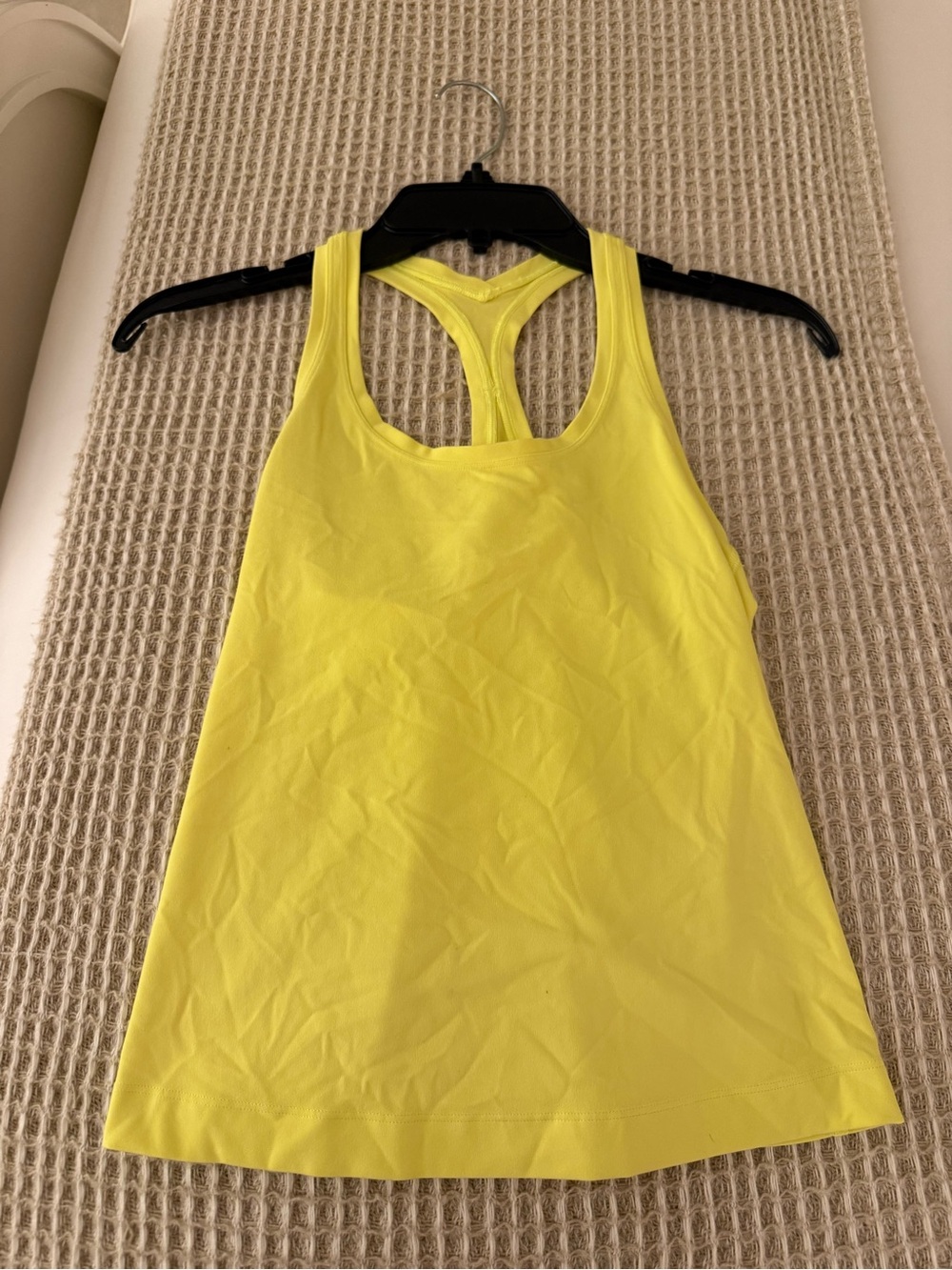 Women’s Racerback Tank Top - Yellow - Picture 2 of 3
